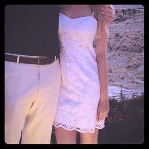 COPY - Lily Pulitzer white eyelet spaghetti strap dress